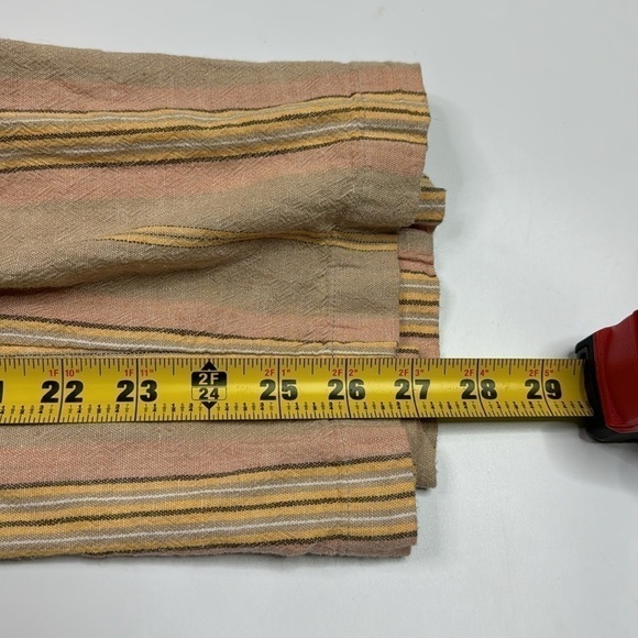 American Eagle Linen Blend Stretch Waist Striped Wide Leg Pants Medium NWOT - Picture 8 of 14